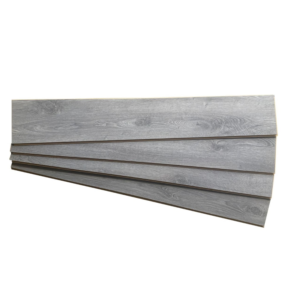 image 1 of AGT Effect Elbruz PRK911 Wood Effect Click Laminate Flooring - Plank (8mm) For Domestic & Commercial Use | Grey | Grey | 1