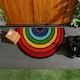 image 7 of Nicola Spring Coir Half Moon Door Mat - 60 x 40cm - Rainbow