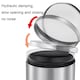 image 2 of Stainless Steel Silver Metal Wastebin 8L