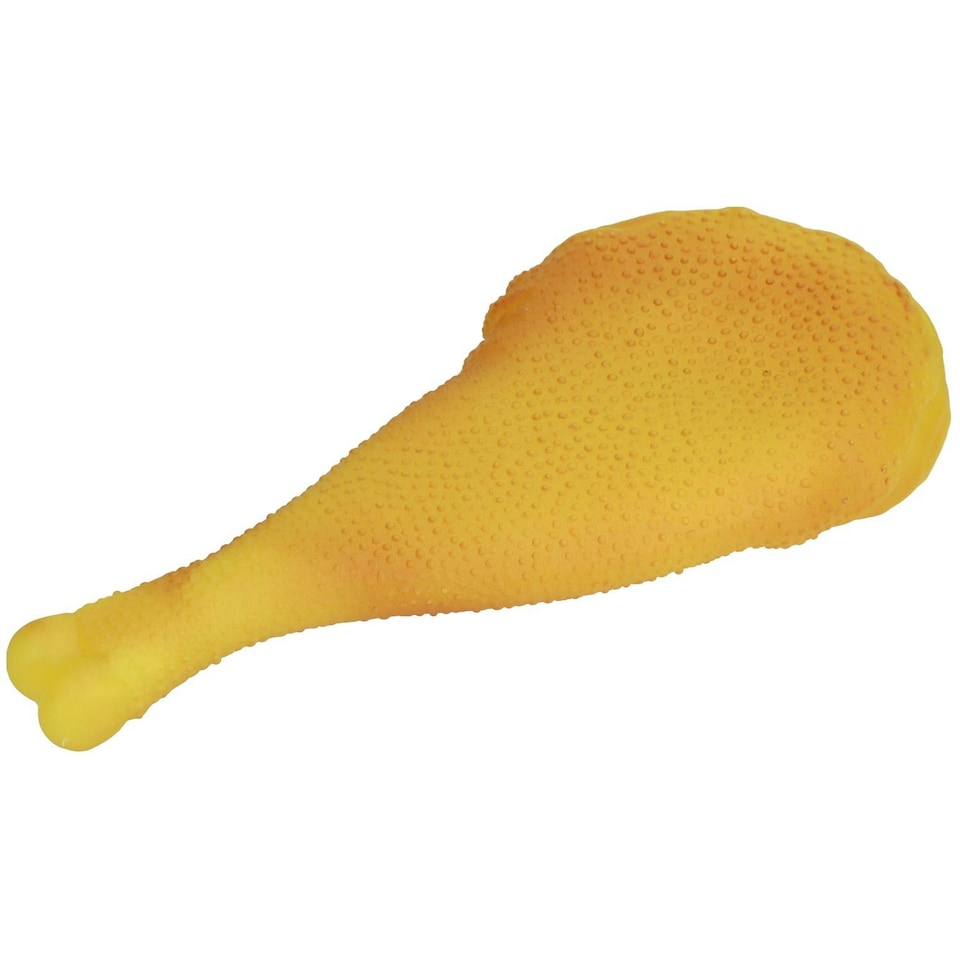 image 1 of Pet Dog Vinyl Chicken Breast Food Doy Toy Play ToyWith Squeak 4x12x17cm