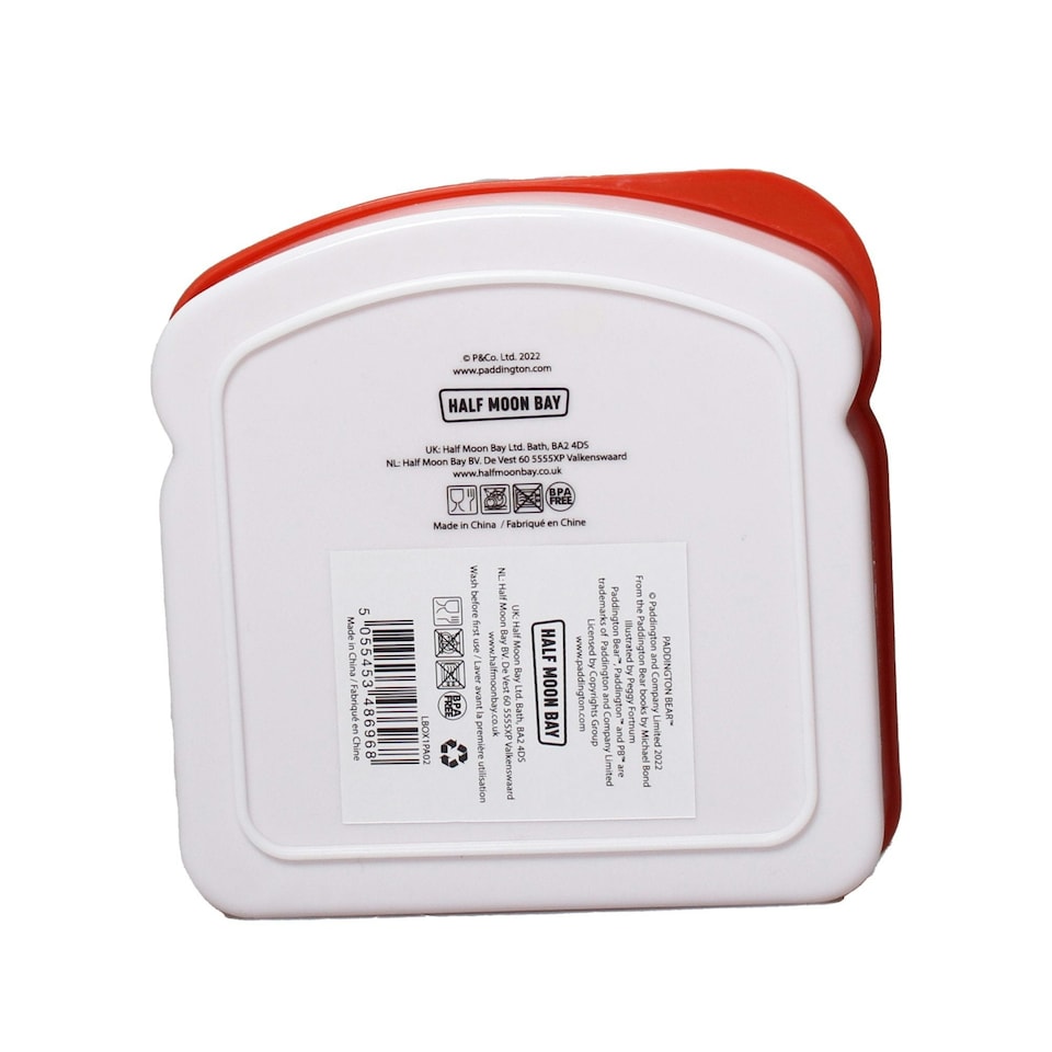 image 1 of Paddington Bear 'Snadwich' Plastic Lunch Box