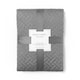 image 1 of OHS Geo Pinsonic Blanket Quilted Bedspread, 200x240cm - Charcoal