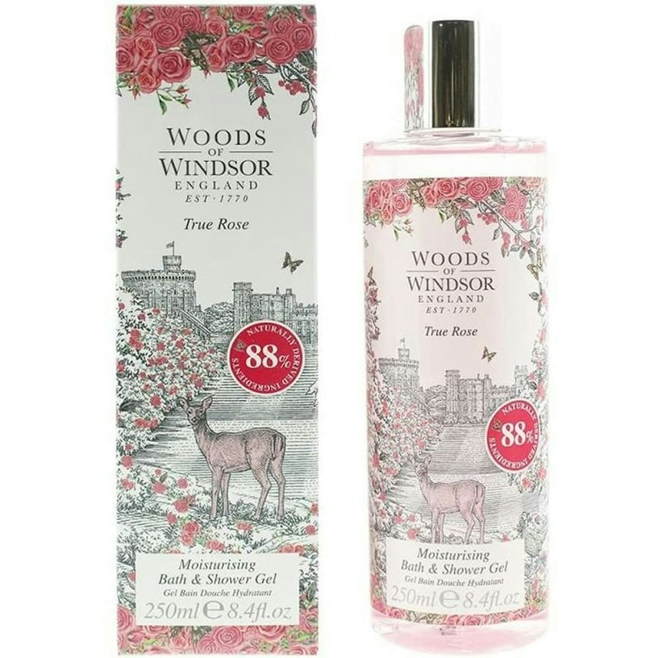 image 1 of Woods of Windsor True Rose Moisturising Bath & Shower Gel 250ml