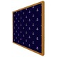 image 1 of White & red anchors on navy (Picture Frame) Brown | Oak | M