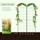 image 4 of Outsunny Set of 2 Metal Trellis for Climbing Plants, Grid Design, 50 x 180cm