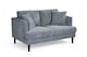 image 4 of Pale Blue Chenille Fabric 2 Seater Sofa RAVELLO
