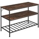 image 1 of Shelves Akeley - industrial style, 3 shelving tiers, 120 x 60 x 90.5 cm | Brown | Industrial wood dark, rustic | 120 x 60 x 90,50 cm | 1