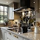 image 2 of Golden Christmas Dining Splash Back | White