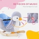 image 3 of HOMCOM Animal Baby Rocking Horse Penguin Plush Musical Button w/32 Songs Wood