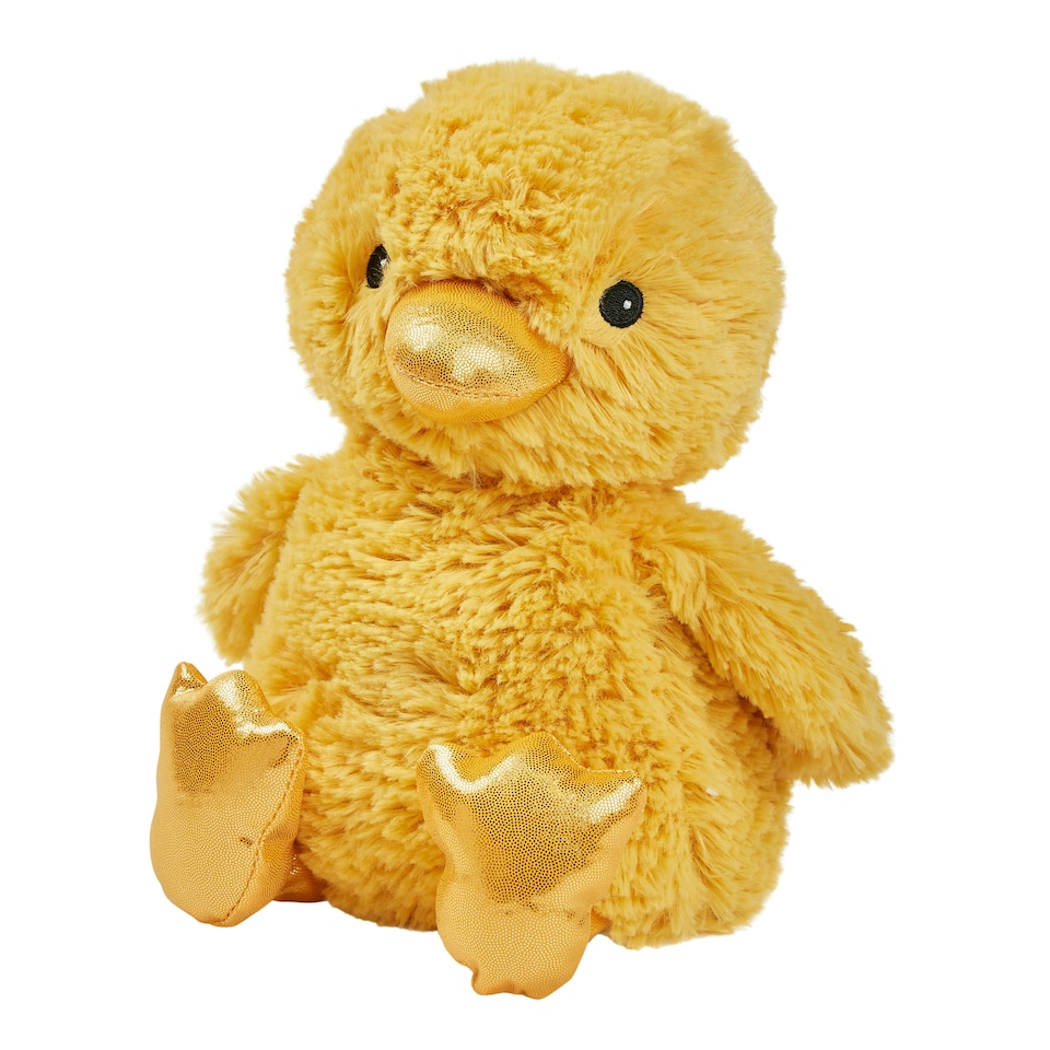 image 1 of Warmies Junior Plush Chick Microwaveable Weighted Teddy