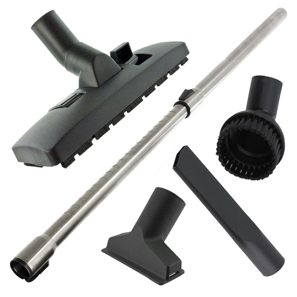 image 1 of SPARES2GO Telescopic Rod for Miele C2 C3 Cat & Dog S2111 S4000 S5000 S7000 Tool Kit 35mm Black