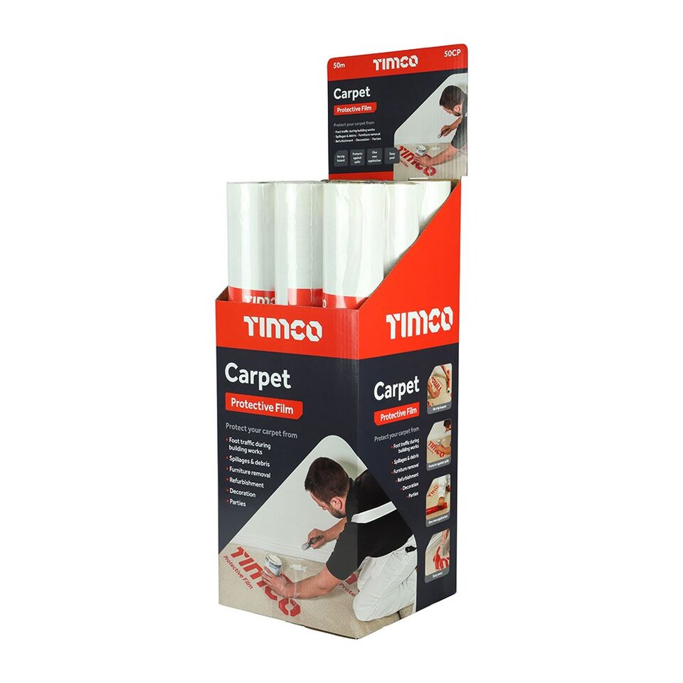 image 1 of Timco - Protective Film - For Carpet (Size 50m x 0.6m - 1 Each)