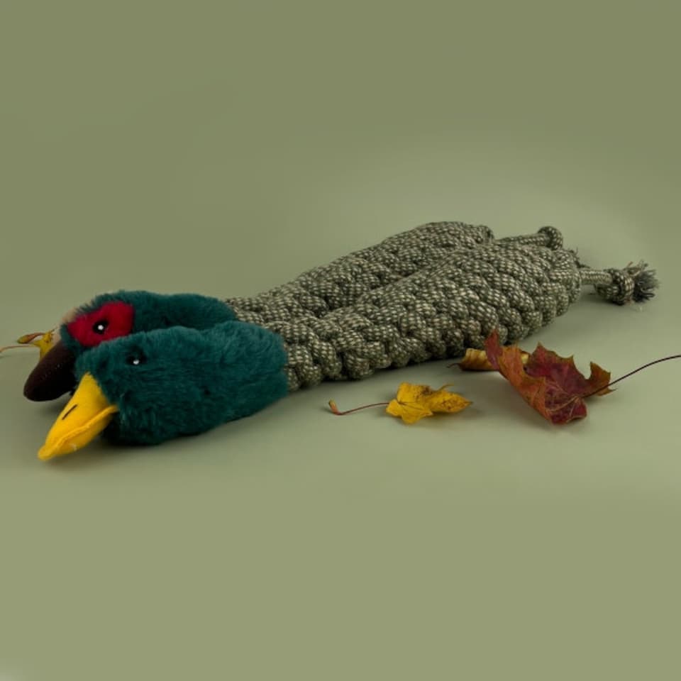 image 1 of HugglePets Legacy Ropey Mallard (Martha) Dog Toy