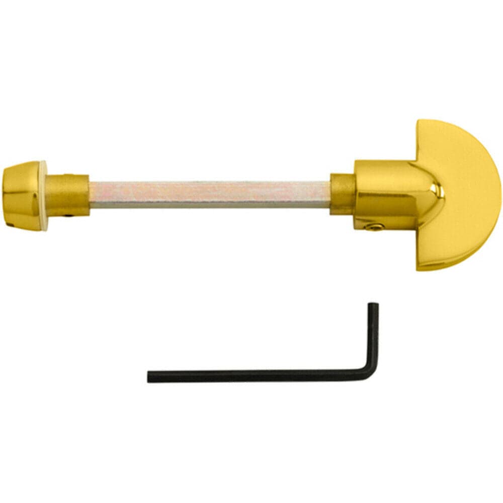 Loops Spare Slim Thumbturn Lock & Release Handle 80mm Spindle Polished Brass in Metallics