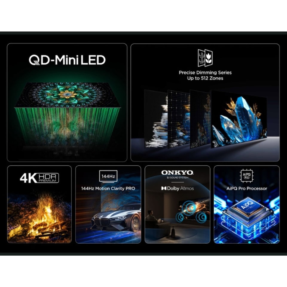 image 1 of TCL 98Q7C 98" Q7C 4K QLED Mini-LED Smart TV - Free 2 Year Warranty