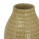 image 2 of Sabbia Collection Small Textured Vase - Ceramic - L18 x W18 x H17 cm - Brown Brown