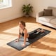 image 8 of HOMCOM 6FT Foldable Gymnastics Mat, Tri-Fold 2" Thick Crash Mat, Grey