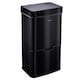 image 1 of Cooks Professional Recycling Sensor Bin 75L with Dual Compartments & Food Caddy | Black | Black