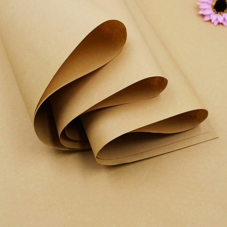 image 1 of 100 Sheets Of Large Brown Kraft Paper Perfect For Gift Wrapping, Packing & Shipping Brown