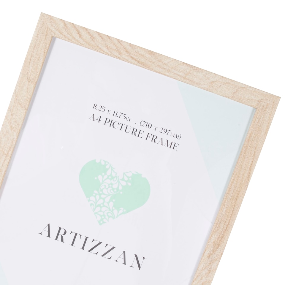 image 1 of Modern and Chic Oak Veneer Wood Effect A4 Certificate Frame for Wall or Table | Brown | M