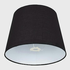 ValueLights Modern Tapered Table Floor Lamp Light Shade With Black Fabric Finish