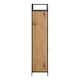 image 3 of Seaford Shoe Cabinet in Black and Oak
