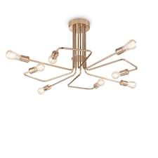 Triumph 8 Light Multi Arm Ceiling Light Antique Brass