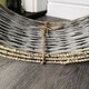 image 5 of 40/58cm Samuel Alexander KD Willow Christmas Tree Skirt Wicker Rattan- Medium Natural