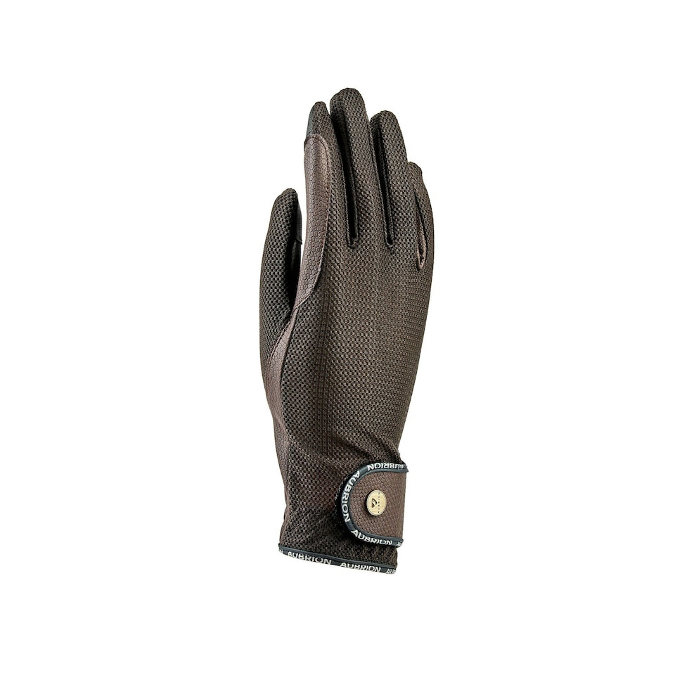 image 1 of Aubrion Unisex Adult Aero Flex Fit Riding Gloves - Brown - XS Brown | XS