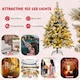 image 8 of COSTWAY 4.5FT Artificial Christmas Tree Flocked Xmas Tree Green | One Size