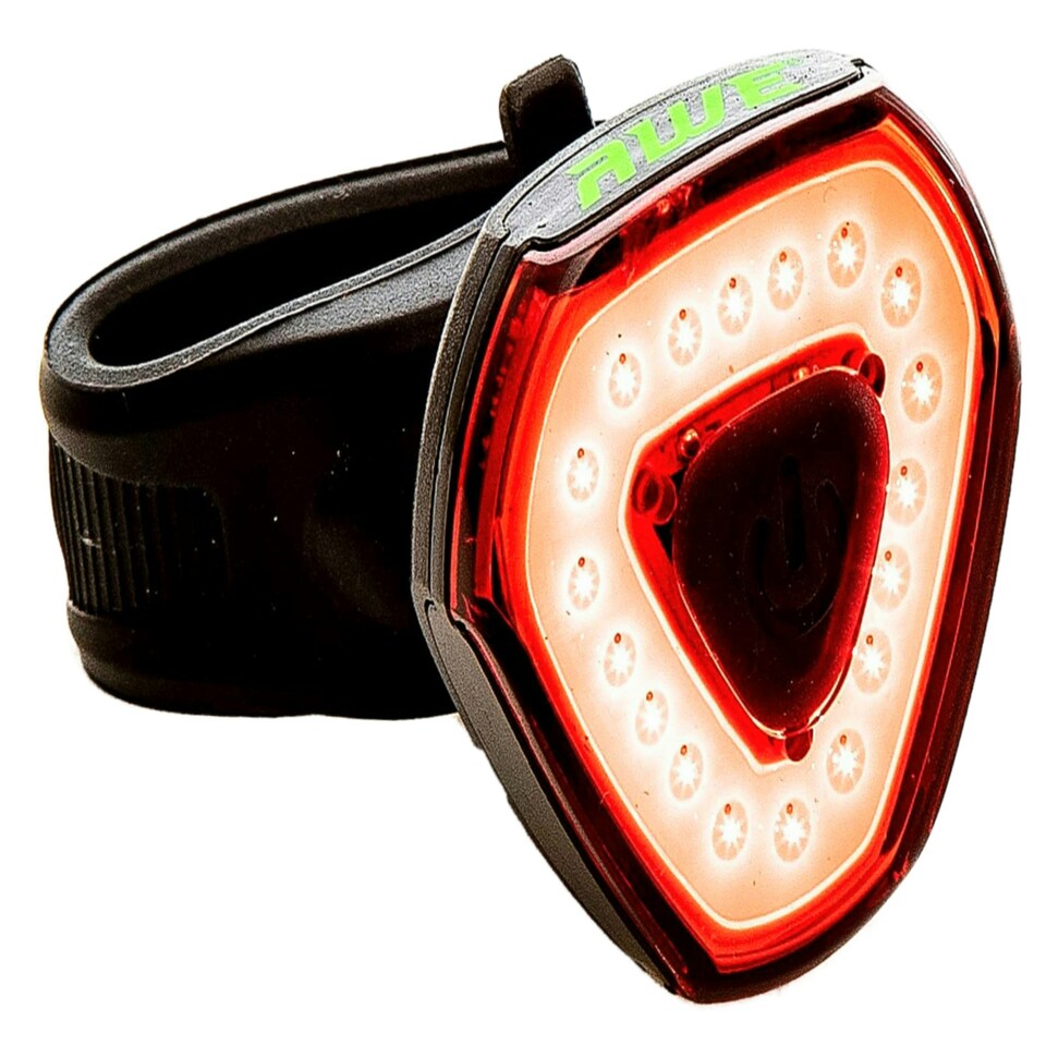 image 1 of AWE AWEAlert 130 Lumens Rechargeable Bicycle Bike USB 2.0 18 COB LEDs Light Set