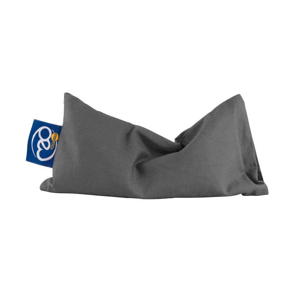 image 1 of Fitness Mad Organic Cotton Eye Pillow — Grey, Lavender & Linseed, Removable Washable Cover | Grey | Grey | One Size