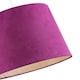 image 3 of Hot Pink Velvet Fabric 12 Inch Drum Lamp Shade with White Cotton Inner | Pink | Pink | 1
