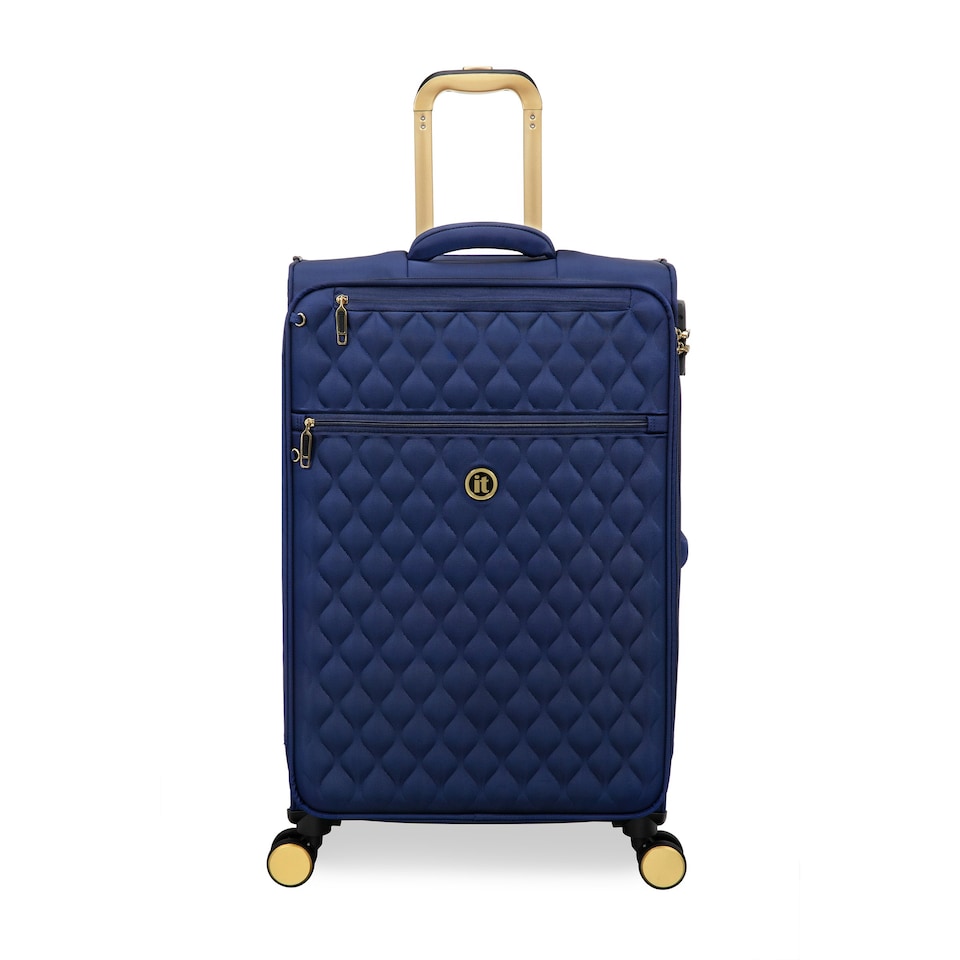image 1 of IT Luggage Glimmering Ocean Cavern Expandable Medium Suitcase with TSA Lock Blue | Medium