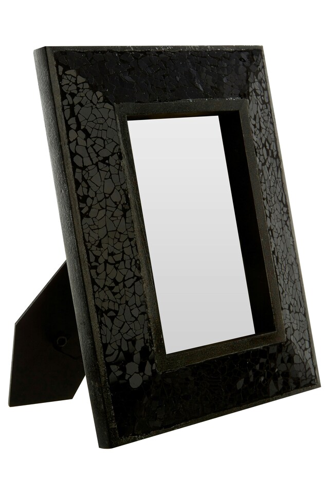 image 1 of Orsina Mosaic 5x7 Photo Frame, Black Picture Frame For Mantle, Shelf, Decorative Picture Frame For Home Display