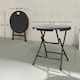 image 7 of Outsunny Round Garden Dining Table for 4, Foldable Outdoor Table for Garden