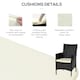 image 6 of Outsunny Rattan Bistro Set Garden Chair Table Patio Outdoor, Black