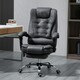image 2 of Vinsetto Ergonomic Heated 6 Points Vibration Massage Chair Dark Grey