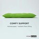image 4 of Homescapes Set of 6 Seat Pad Cushion Luxury Cotton Indoor Outdoor Garden, 40 x 40cm Lime Green
