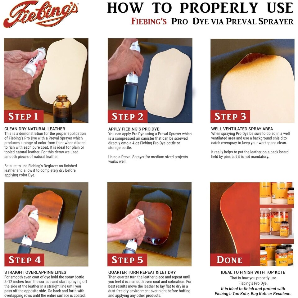 image 1 of Fiebing's Pro Dye - Professional Oil-Based Leather Colour Dyes 4oz | Brown | Mahogany