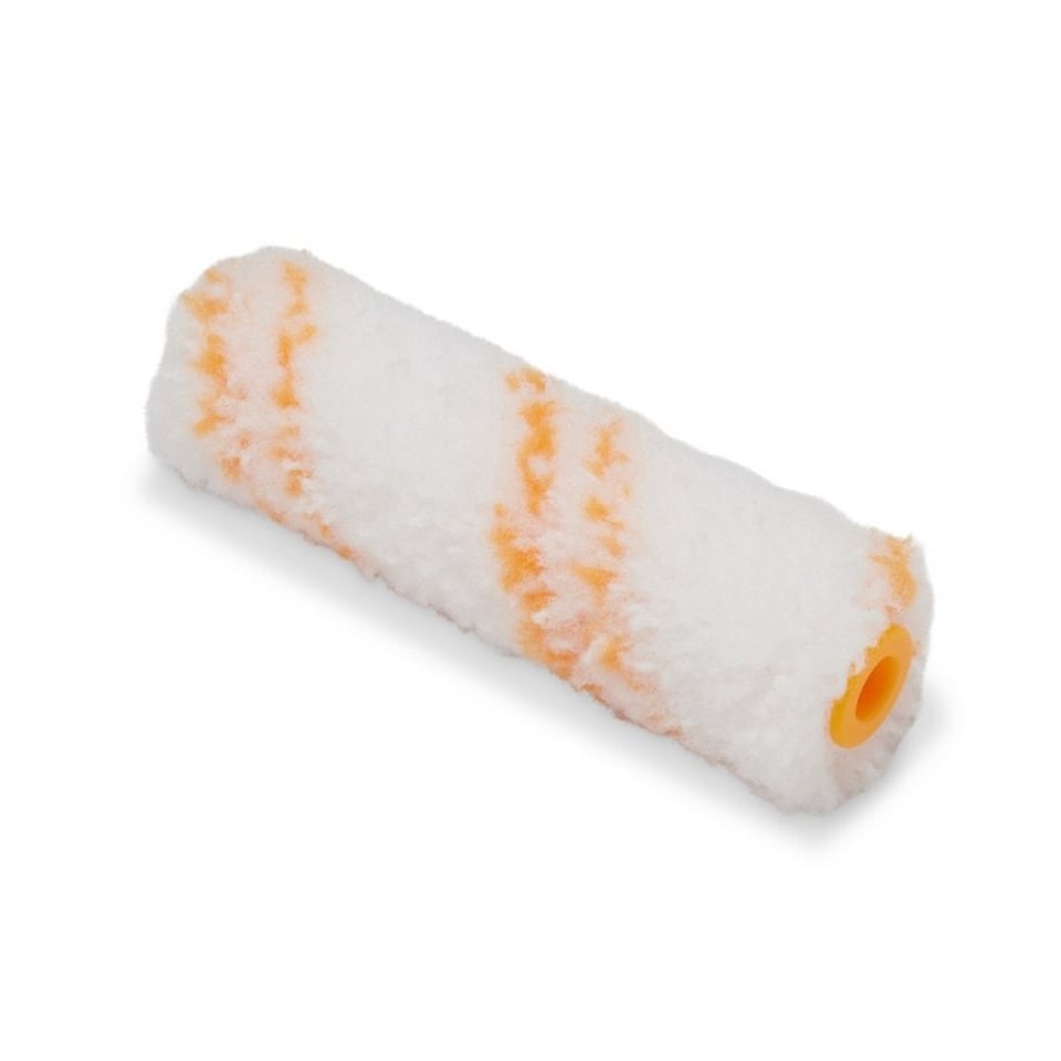 image 1 of Hamilton For The Trade Medium Pile Mini Paint Roller Set (Pack of 6) - White/Black/Orange - 4in