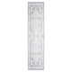 image 1 of KUKOON Greige Vintage Medallion Non Slip Washable Low Pile Runner Rug 80cm x 300cm