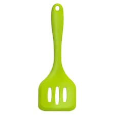 Interiors By Premier Lime Green Cooking Spatula, Silicone Slotted Turner, Odour Resistant Kitchen Flipper, Slotted Food Turner