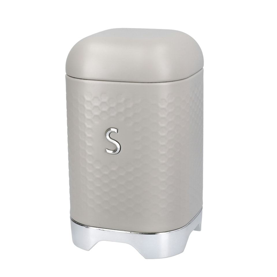 image 1 of Lovello Sugar Canister Green Textured 11x11cm