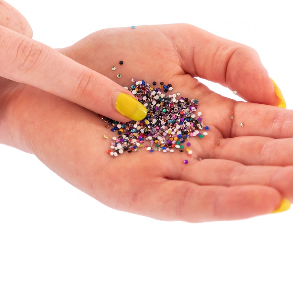 image 1 of Nail Manicure Art Design Decoration Detail Gems Crystal Rhinestones Studs Kit | Multi