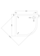 image 2 of Balterley Quadrant Stone Resin Premium Shower Tray with Corner Waste Position - Balterley