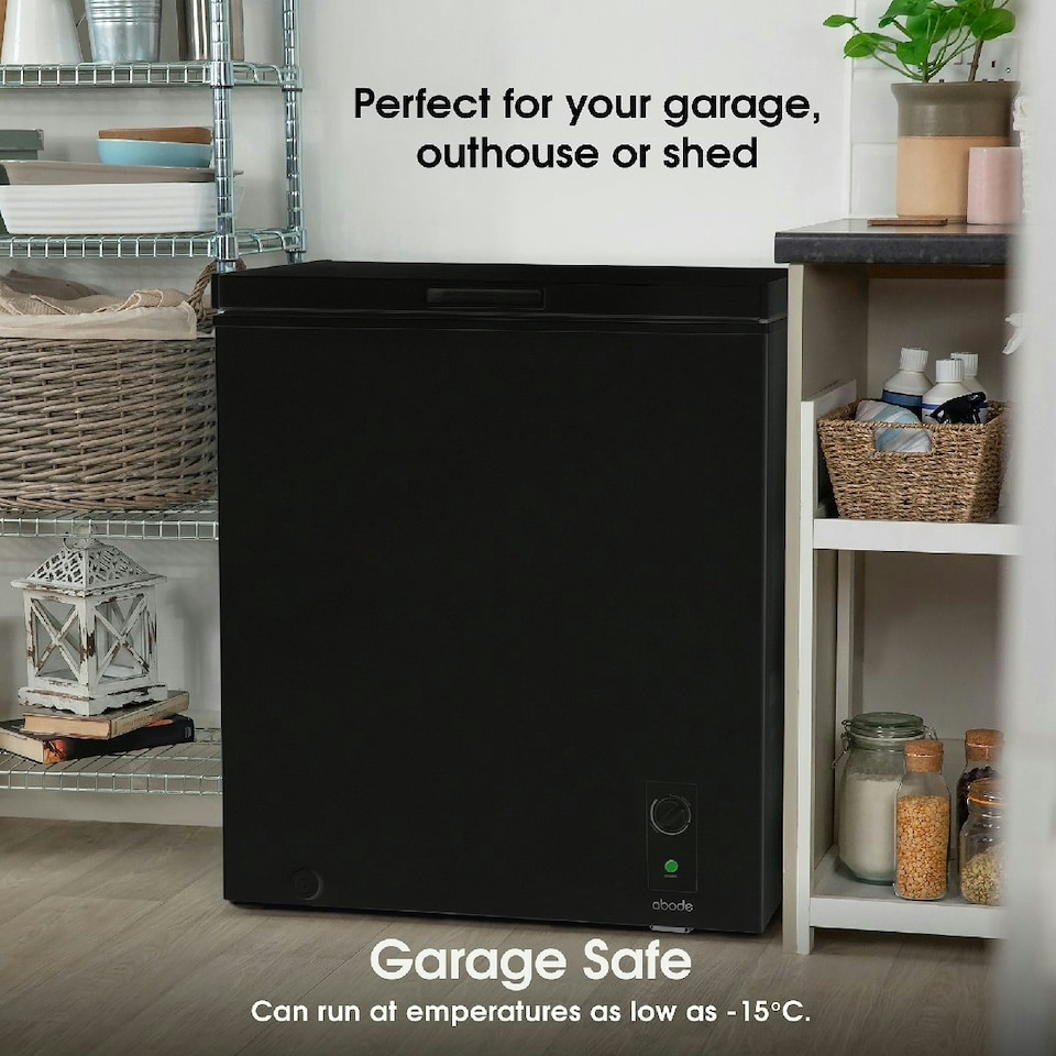 image 1 of Abode A198CF0E1B Chest Freezer 198L Black Suitable for Garages & Outbuildings Black