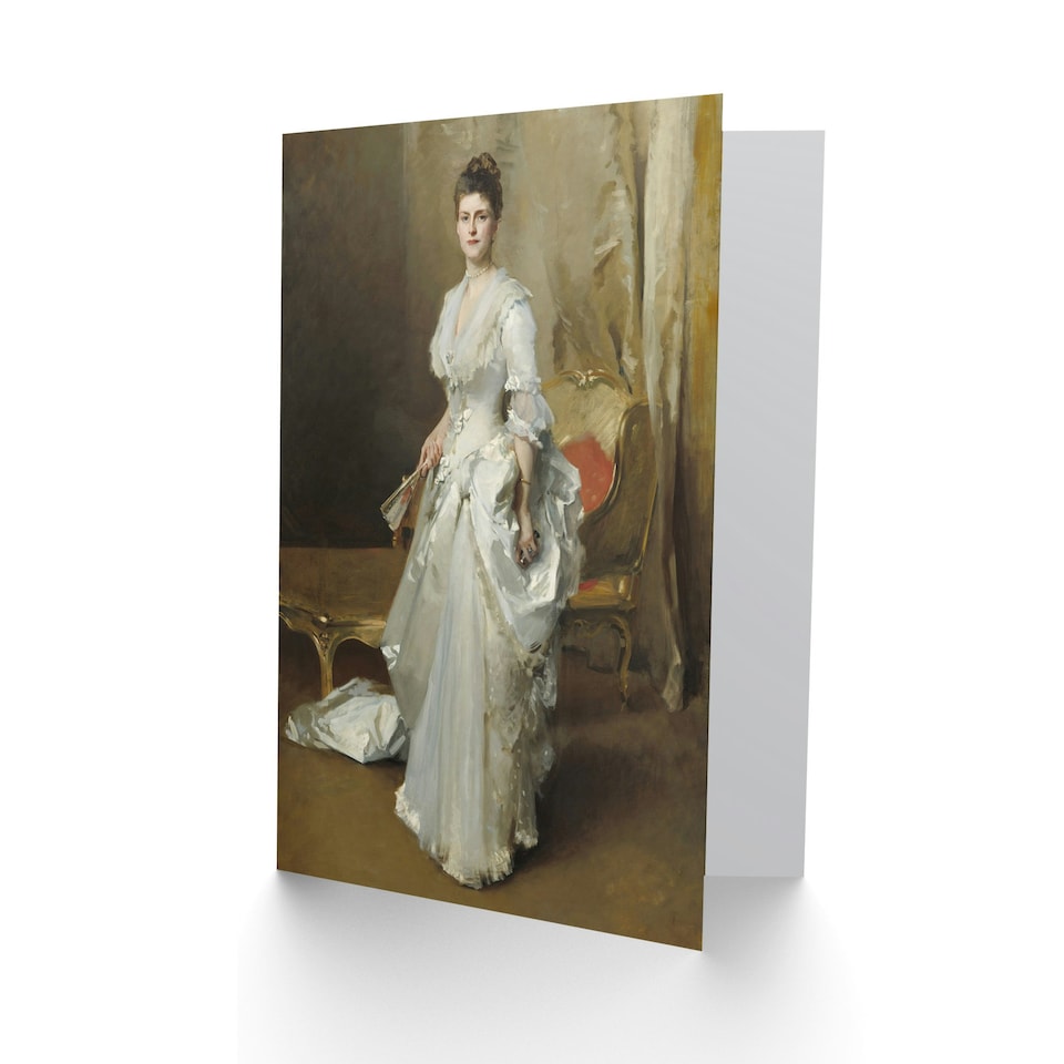 image 1 of John Singer Sargent Art Card Mrs Henry White Portrait