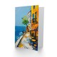 image 2 of French Seaside Town Cafe Street Oil Him Her Birthday Card