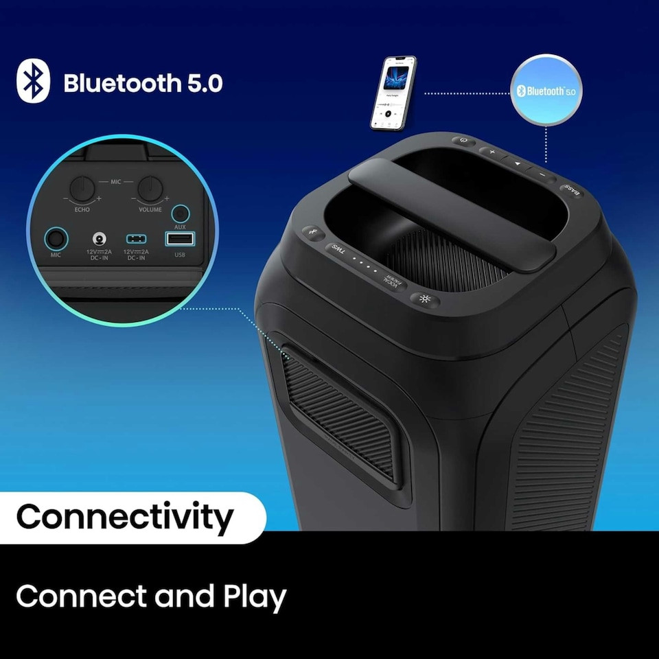 image 1 of Hisense Bluetooth Speaker PARTYROCKET-160